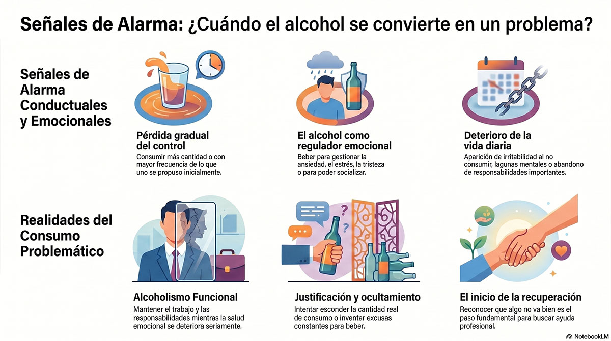 Señales de alarma en el consumo de alcohol
